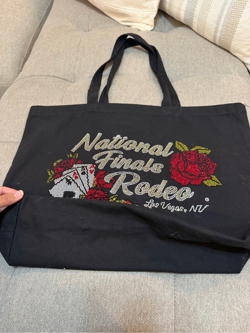 Black 'National Finals Rodeo' Tote Bag - Picture 3 of 5